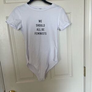 Graphic Tee bodysuit white small